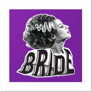 The Black & White Bride Posters and Art